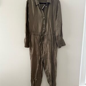 Cinq à Sept Khaki Jumpsuit
